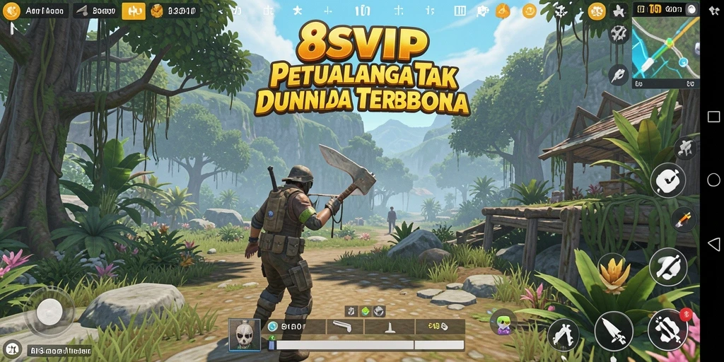 Tampilan gameplay 8SVIP yang menakjubkan di dunia terbuka.