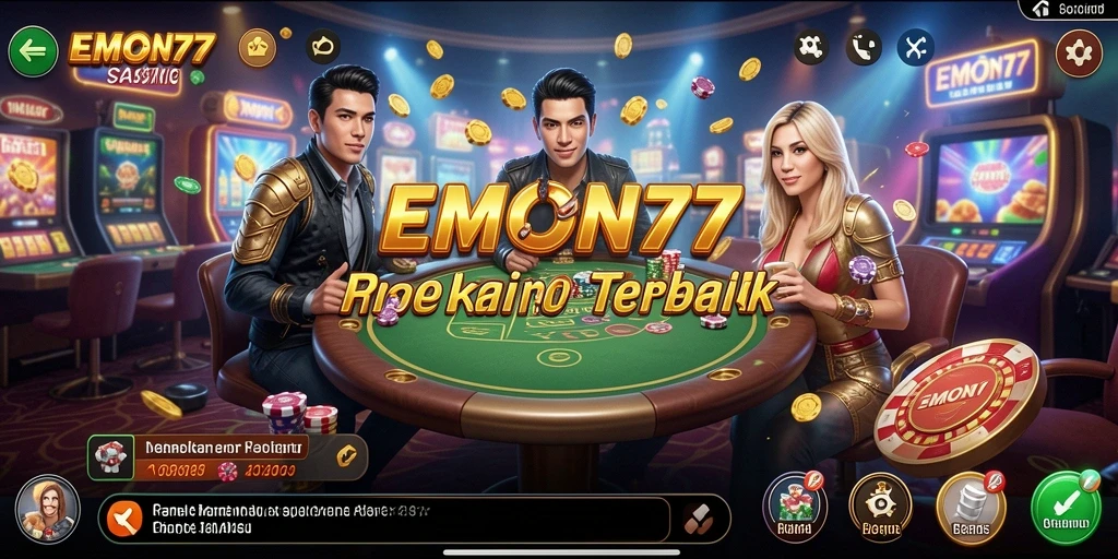 Screenshot EMON77 menampilkan gameplay kasino yang seru dan interaktif.