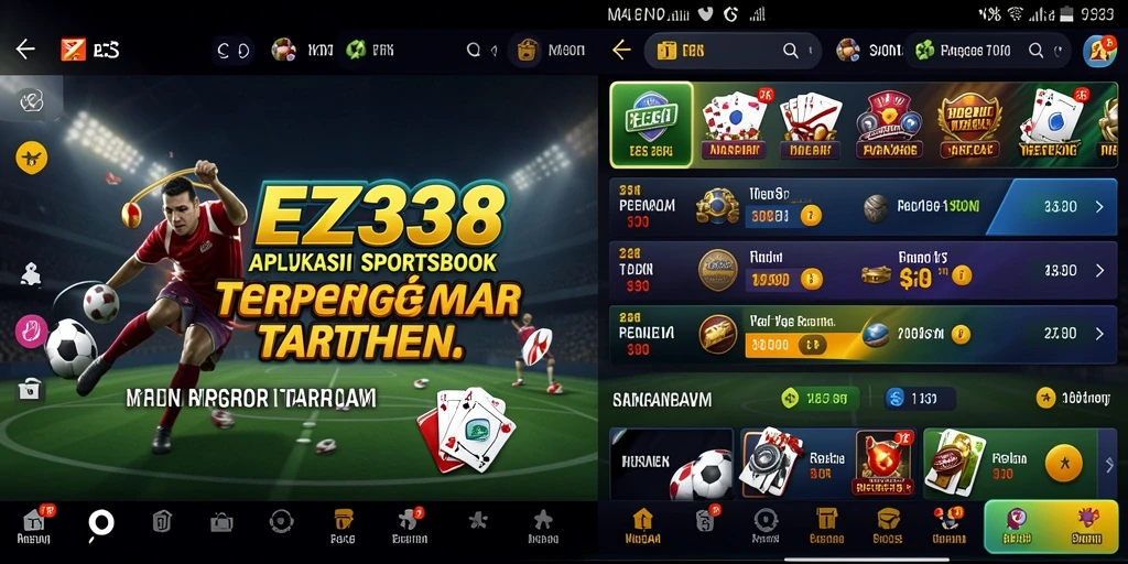 Screenshot gameplay EZ338 menampilkan taruhan live yang menarik.