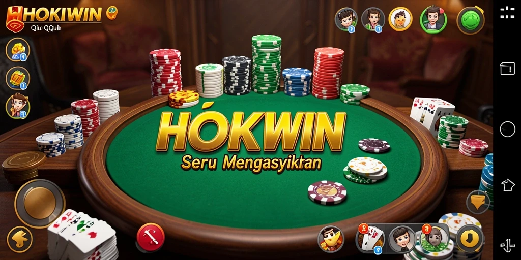 Tampilan gameplay HOKIWIN yang menyerupai QiuQiu klasik.