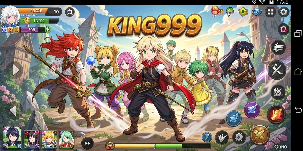 Gameplay seru di dunia Anime penuh warna.