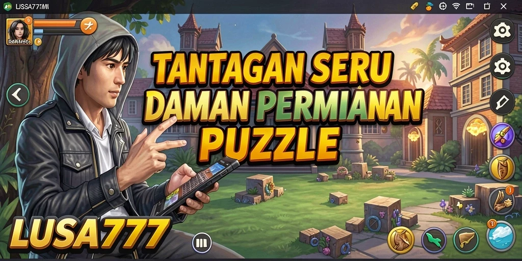 Screenshot gameplay LUSA777 dengan tantangan puzzle yang menarik.